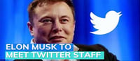 Musk will is set to speak with Twitter employees!!!